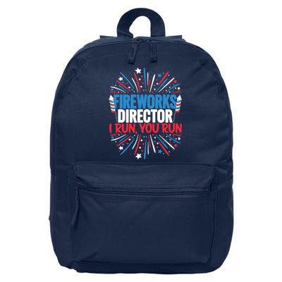 Fireworks Director Funny 4th of July Firework Director 16 in Basic Backpack
