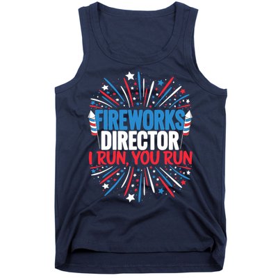 Fireworks Director Funny 4th of July Firework Director Tank Top