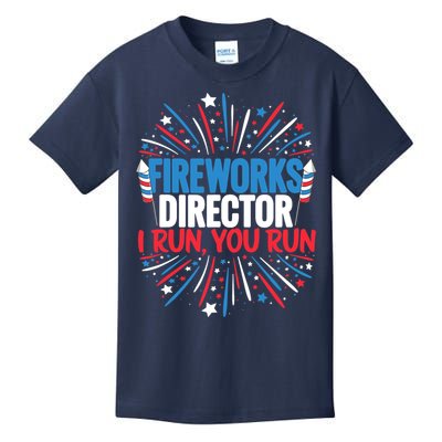 Fireworks Director Funny 4th of July Firework Director Kids T-Shirt