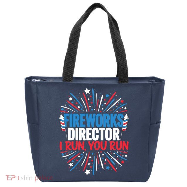 Fireworks Director Funny 4th of July Firework Director Zip Tote Bag