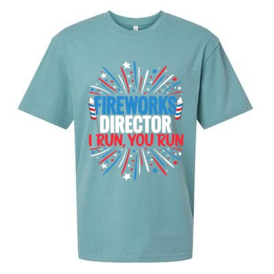 Fireworks Director Funny 4th of July Firework Director Sueded Cloud Jersey T-Shirt