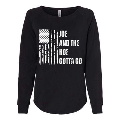 Funny Distress Flag Anti Biden. Joe And The Ho Gotta Gotta Go!! Womens California Wash Sweatshirt