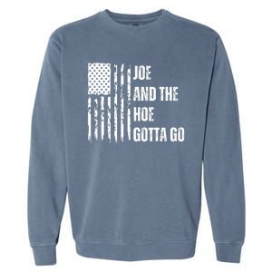 Funny Distress Flag Anti Biden. Joe And The Ho Gotta Gotta Go!! Garment-Dyed Sweatshirt