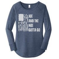 Funny Distress Flag Anti Biden. Joe And The Ho Gotta Gotta Go!! Women's Perfect Tri Tunic Long Sleeve Shirt