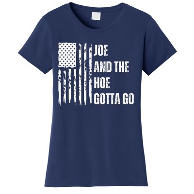 Funny Distress Flag Anti Biden. Joe And The Ho Gotta Gotta Go!! Women's T-Shirt