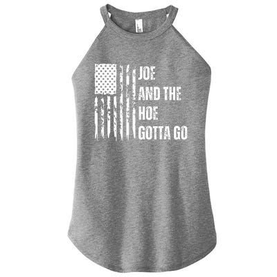 Funny Distress Flag Anti Biden. Joe And The Ho Gotta Gotta Go!! Women’s Perfect Tri Rocker Tank