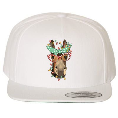Funny Donkey Farmer Women Girls Family Christmas Wool Snapback Cap