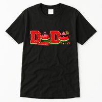 Funny Dada Family Matching Surfing Watermelon Summer Vibes Tall T-Shirt