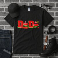 Funny Dada Family Matching Surfing Watermelon Summer Vibes Tall T-Shirt
