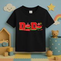 Funny Dada Family Matching Surfing Watermelon Summer Vibes Toddler T-Shirt
