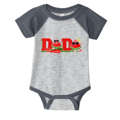 Funny Dada Family Matching Surfing Watermelon Summer Vibes Infant Baby Jersey Bodysuit