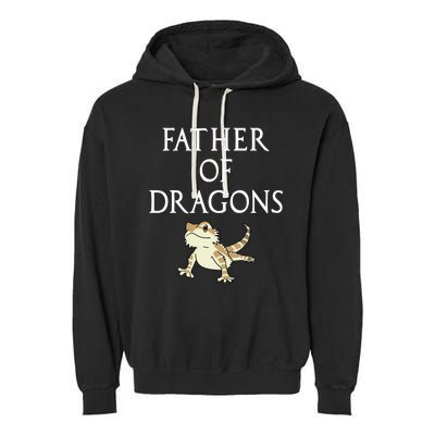 Funny Bearded  Dad Father Of Dragons Garment-Dyed Fleece Hoodie