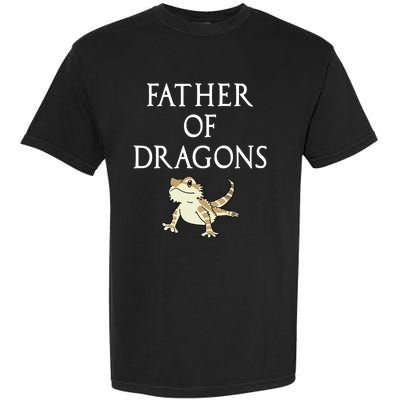 Funny Bearded  Dad Father Of Dragons Garment-Dyed Heavyweight T-Shirt