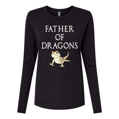 Funny Bearded  Dad Father Of Dragons Womens Cotton Relaxed Long Sleeve T-Shirt