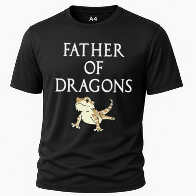 Funny Bearded  Dad Father Of Dragons Performance Shirt