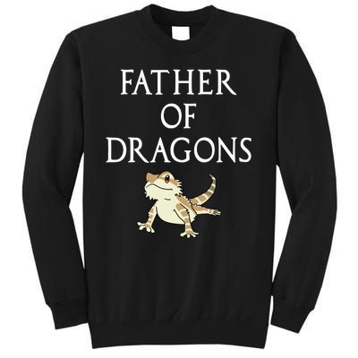 Funny Bearded  Dad Father Of Dragons Sweatshirt