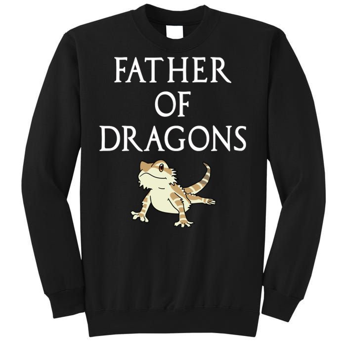 Funny Bearded  Dad Father Of Dragons Sweatshirt