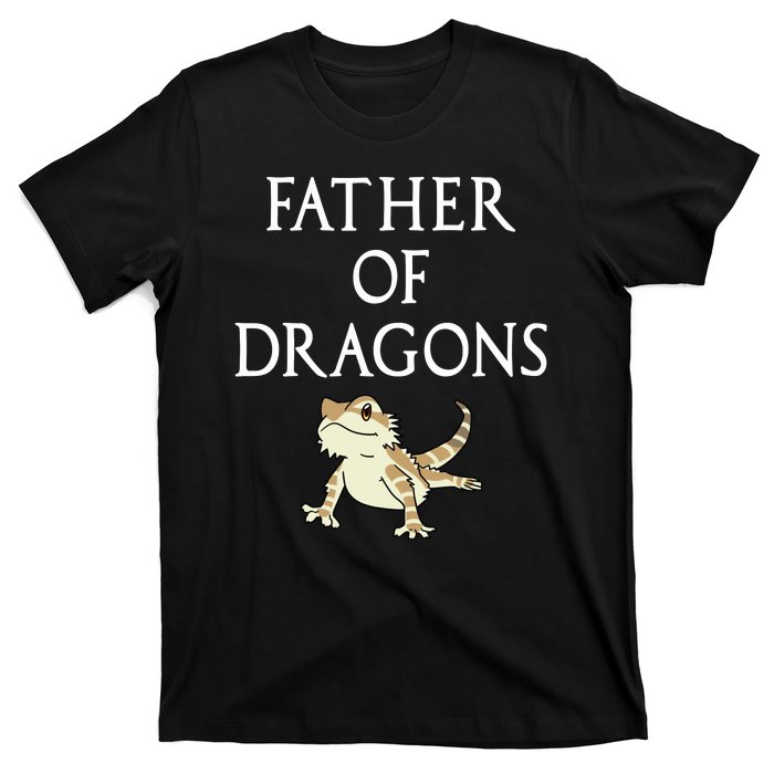 Funny Bearded  Dad Father Of Dragons T-Shirt