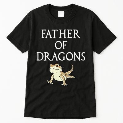 Funny Bearded  Dad Father Of Dragons Tall T-Shirt