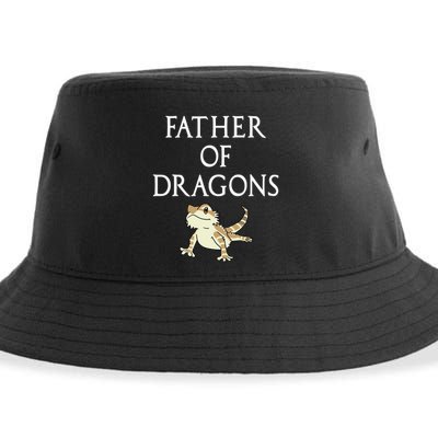 Funny Bearded  Dad Father Of Dragons Sustainable Bucket Hat