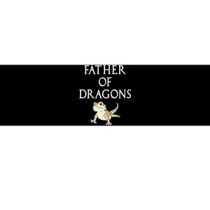 Funny Bearded  Dad Father Of Dragons Bumper Sticker