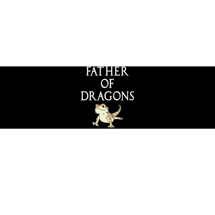 Funny Bearded  Dad Father Of Dragons Bumper Sticker