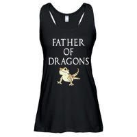 Funny Bearded  Dad Father Of Dragons Ladies Essential Flowy Tank