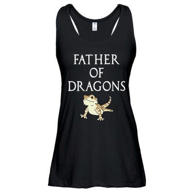 Funny Bearded  Dad Father Of Dragons Ladies Essential Flowy Tank