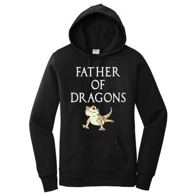 Funny Bearded  Dad Father Of Dragons Women's Pullover Hoodie