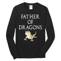 Funny Bearded  Dad Father Of Dragons Tall Long Sleeve T-Shirt