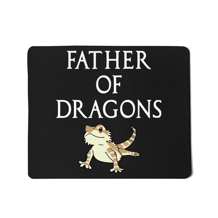 Funny Bearded  Dad Father Of Dragons Mousepad