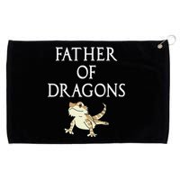 Funny Bearded  Dad Father Of Dragons Grommeted Golf Towel