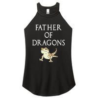 Funny Bearded  Dad Father Of Dragons Women's Perfect Tri Rocker Tank