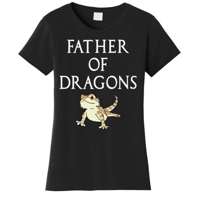 Funny Bearded  Dad Father Of Dragons Women's T-Shirt