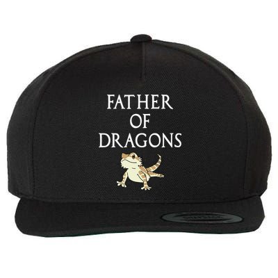 Funny Bearded  Dad Father Of Dragons Wool Snapback Cap