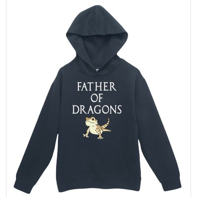 Funny Bearded  Dad Father Of Dragons Urban Pullover Hoodie