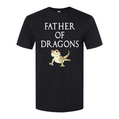 Funny Bearded  Dad Father Of Dragons Softstyle CVC T-Shirt