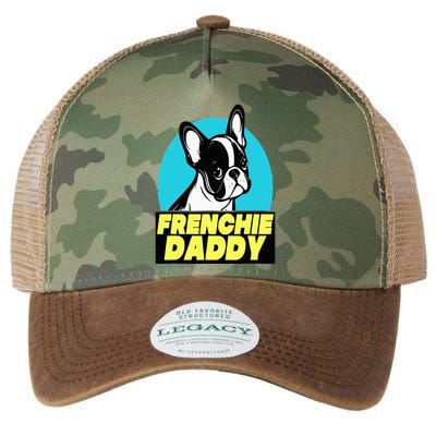 Frenchie Daddy  French Bulldog Dad Full Color Legacy Tie Dye Trucker Hat