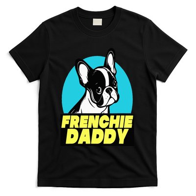 Frenchie Daddy  French Bulldog Dad Full Color T-Shirt