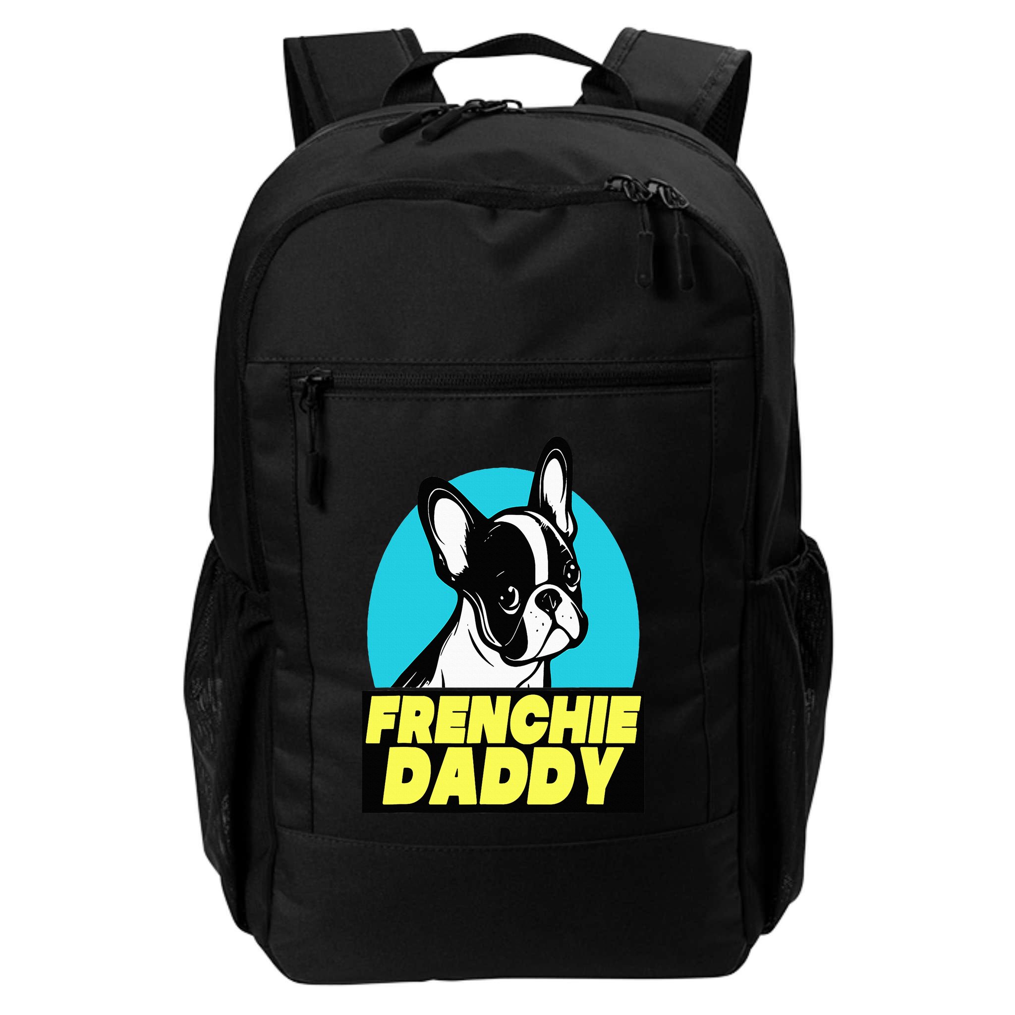 Frenchie Daddy  French Bulldog Dad Full Color Backpack