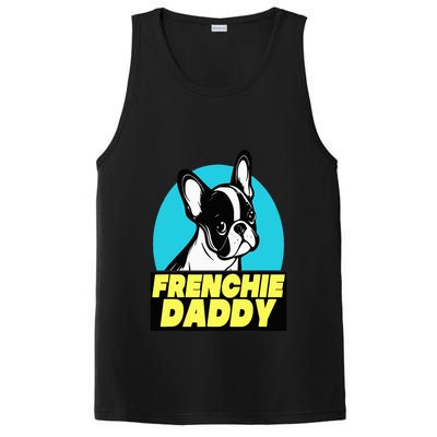 Frenchie Daddy  French Bulldog Dad Full Color PosiCharge Competitor Tank