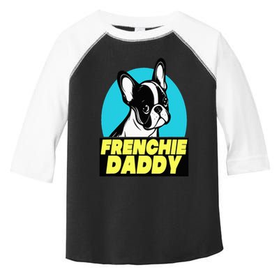 Frenchie Daddy  French Bulldog Dad Full Color Toddler Fine Jersey T-Shirt