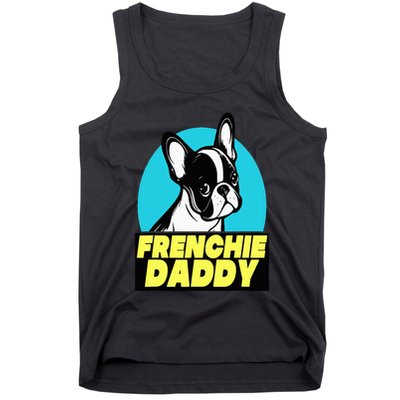 Frenchie Daddy  French Bulldog Dad Full Color Tank Top