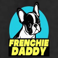 Frenchie Daddy  French Bulldog Dad Full Color Golf Towel