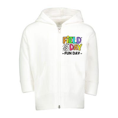 Field Day Fun Day Last Day Of School Teacher Student Toddler Zip Fleece Hoodie