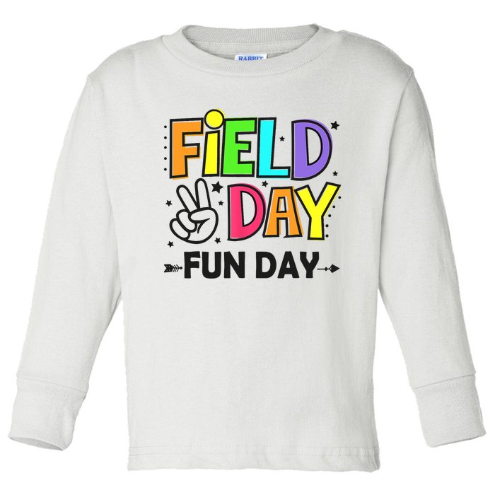 Field Day Fun Day Last Day Of School Teacher Student Toddler Long Sleeve Shirt