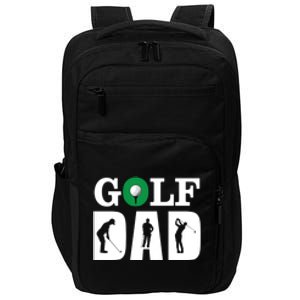 Father's Day Funny Golf Dad Golf Club Gift For Dad Impact Tech Backpack