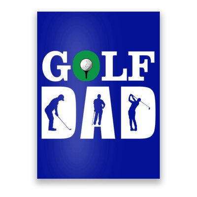 Father's Day Funny Golf Dad Golf Club Gift For Dad Poster