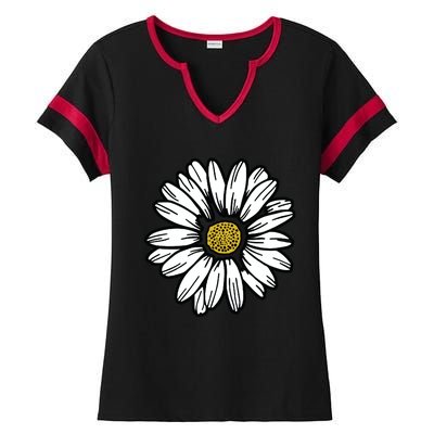 Flowers Daisy Ladies Halftime Notch Neck Tee