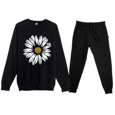 Flowers Daisy Premium Crewneck Sweatsuit Set